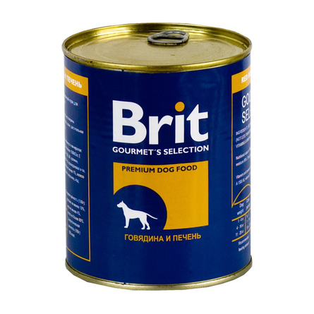 Brit Meat & Liver Паштет для взрослых собак (с говядиной и печенью) – интернет-магазин Ле’Муррр