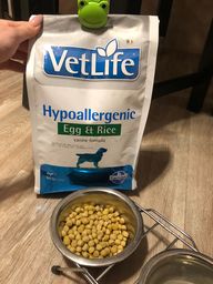 Пользовательская фотография №1 к отзыву на Farmina Vet Life Hypoallergenic Egg & Rice Сухой лечебный корм для взрослых собак при пищевой аллергии
